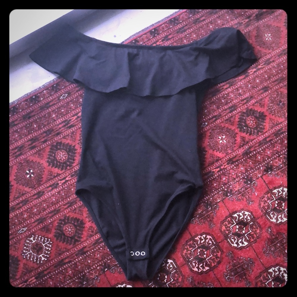 Topshop Bodysuit Off Shoulder
